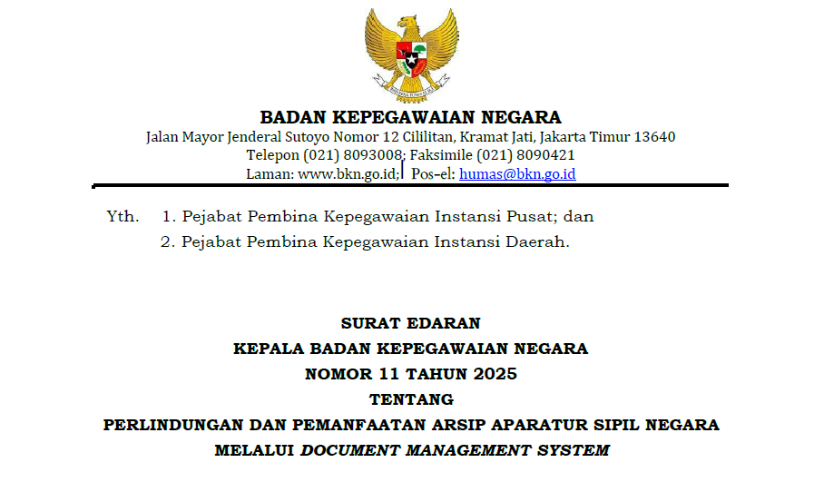 BKN Wajibkan Seluruh Arsip ASN Tersimpan Digital, Awal Era “Lemari Digital” Mulai 2026
