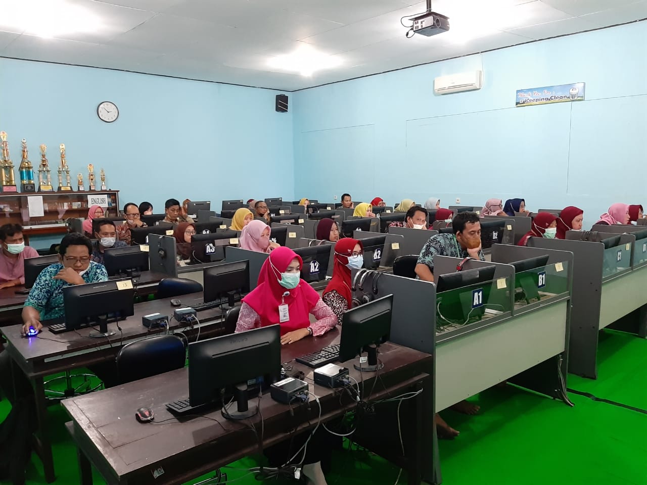 BKD Rembang Gelar Penilaian Potensi dan Kompetensi Berbasis Komputer di SMAN 1 Rembang