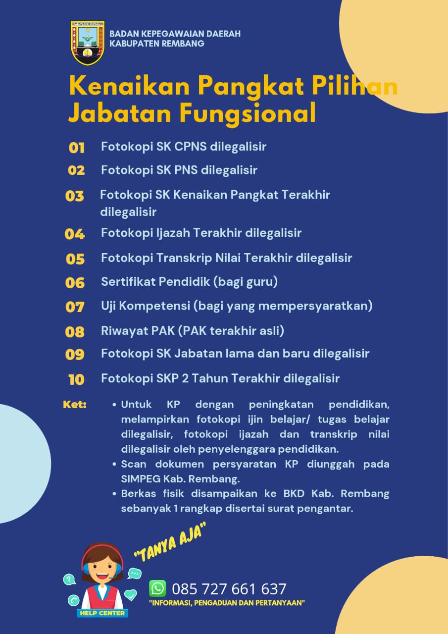 Persyaratan Jenis-Jenis Pengajuan Kenaikan Pangkat PNS